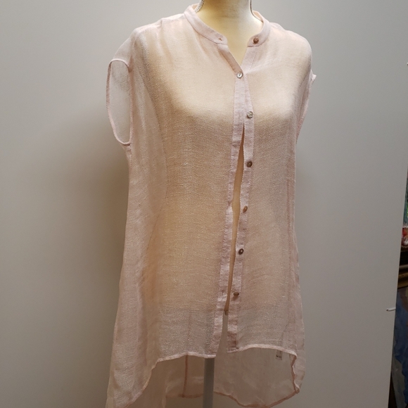 Eileen Fisher  Size PS Mesh Sleeveless Top E23 - Picture 2 of 6